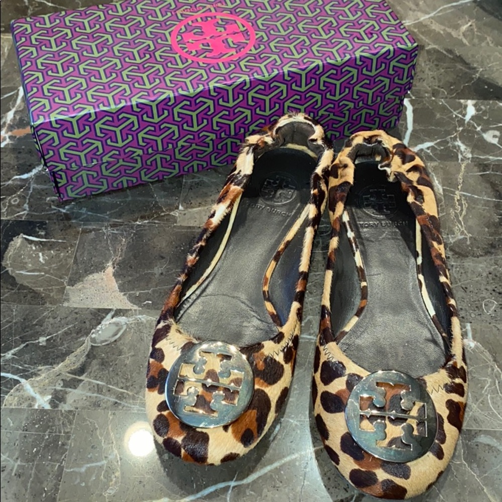 Tory Burch Cheetah Print Flats US 7.5